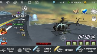 MH6 Little bird T1  HARD Level Gameplay Gunship Battle 4K [upl. by Shifra]