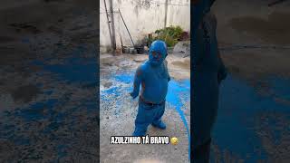 PINTARAM O ANÃO DE AZUL 🤣 smurfette smurf humor pililiu anao [upl. by Sagerman342]