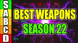 BEST WEAPONS TIER LIST FOR APEX SEASON 22 [upl. by Anerec]