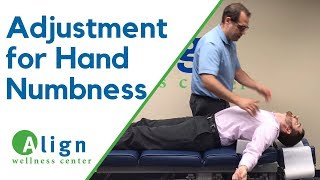 Chiropractic Adjustment  Numbness and Tingling in Hand [upl. by Brandais277]