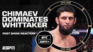 Khamzat Chimaev makes a statement at UFC 308 should he fight DDP next for the belt  UFC Post Show [upl. by Idyak]