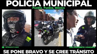 policia se pone bravo y se cree transito policiamunicipal [upl. by Atiloj]