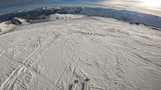 Skiing Gudauri new runs POV [upl. by Schwerin242]