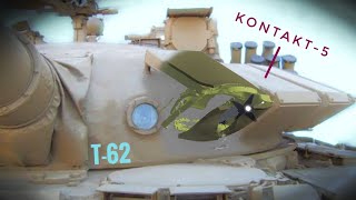 T64 vs T62 with Kontakt5 explosive armor  Armor Penetration Simulation [upl. by Letreece712]