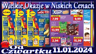 Lidl Nowa Gazetka Promocyjna od Czwartku 11012024 Najlepsze Okazje W Niskich Cenach [upl. by Eedna]