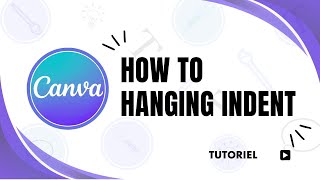 How to hanging indent on Canva [upl. by Silbahc547]