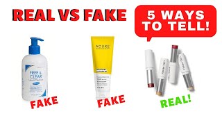 HOW TO SPOT FAKE BEAUTY PRODUCTS  5 Ways to Spot Fake Skincare Products amp Makeup Online and Store [upl. by Fiden]