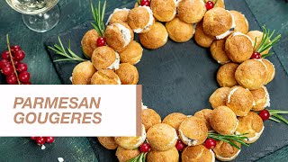 Parmesan Gougeres with Cheese Filling  Food Channel L Recipes [upl. by Gnok836]