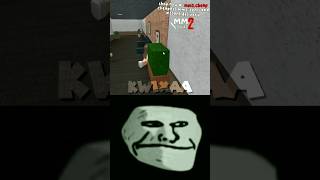 2000 IQ MOMENT  HIDING IN MM2 💀💀 Troll Face Meme shorts roblox trollface [upl. by Afihtan]