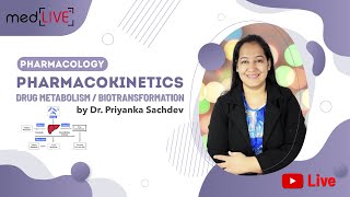 Pharmacokinetics  DRUG METABOLISM  BIOTRANSFORMATION with Dr Priyanka Sachdev [upl. by Peppy]