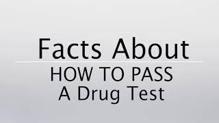 How To Pass A Drug Test Every Time 2018 [upl. by Oribelle]