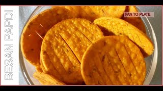 झटपट फटाफट बनाइये बेसन की नमकी पापड़ी  Besan Namki Papdi  Namkeen Besan Papdi  Namkeen Recipe [upl. by Chico]