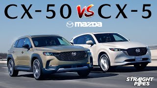 2023 Mazda CX50 vs CX5 Review  Which is BETTER [upl. by Hiroko]