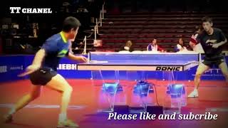 Wang hao Slow Motion Footwork  Table tennis training [upl. by Eachern]