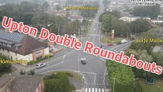 Poole Test Route Upton Double Rounabouts Drone [upl. by Lacagnia]