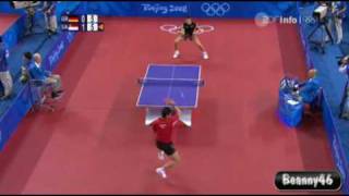 Dimitrij Ovtcharov vs Gao Ning 2008 Olympics [upl. by Cunningham170]