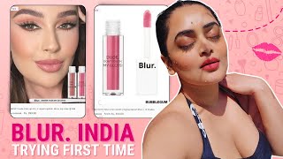 Trying Premium Makeup of BLUR INDIA💋💋 vlogs  Bebika Dhurve [upl. by Kiel]