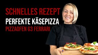 SCHNELLES amp einfaches Pizzateigrezept im G3 Ferrari Pizzaofen [upl. by Monteria]