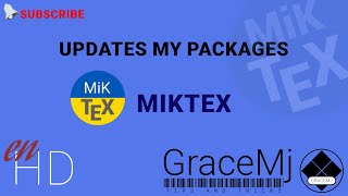 Miktex Update Packages Updates  LaTex [upl. by Neelon]