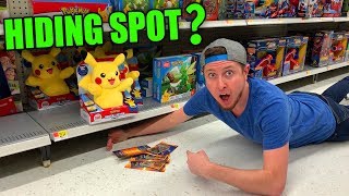 BEST HIDING SPOT FOR HIDDEN POKEMON CARD PACKS IN STORE Opening 65 [upl. by Coffeng]