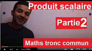 maths tronc commun produit scalaire partie 2 théorème dal kachi et relations métriques [upl. by Hannie]