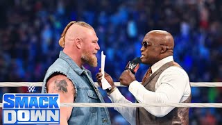 WWE July 112024  Brock Lesnar Vs Bobby Lashley  SmackDown Live Full Match [upl. by Eiggam]