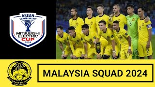 RESMI DAFTAR SQUAD MALAYSIA 2024 ASEAN CHAMPIONSHIP CUP 20242025 [upl. by Millhon]