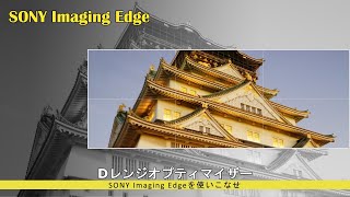 【RAW現像】SONY Imaging Edgeを使いこなせ！ Dレンジオプティマイザーで影につぶされた色彩を取り戻せ！ [upl. by Shishko]