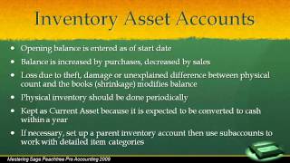 Chapter 51 Peachtree  Vendors and Inventory Accounting for Inventory [upl. by Osher]