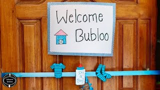 DIY decor ideas to welcome BOY baby home  Welcome decoration ideas for a new born boy baby [upl. by Thorfinn267]