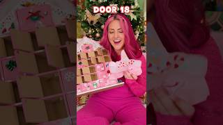 Opening ENTIRE ADVENT CALENDAR ALL PINK theme day 1 [upl. by Yzzik]