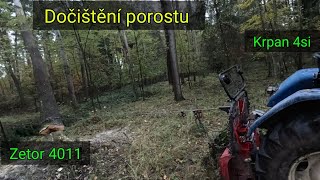 Dočištění porostu s quotBohoušemquot Krpan 4si Zetor 4011 Stihl Ms 261 [upl. by Ecirtael]