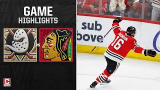 Anaheim Ducks vs Chicago Blackhawks  Full Game Highlights  CHSN Blackhawks [upl. by Roxanne82]