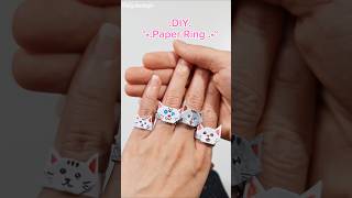 DIY paper Ring Try it when you bored diy papercraft handmade tutorial [upl. by Ettebab]