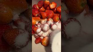 Strawberry jam strawberry jam dessert breakfast shorts sepidhere food [upl. by Nylatsirk]