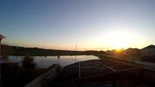 Sunrise and Sunset Timelapses  Orlando FL  Meadow Woods Area  2830 Mar2016 [upl. by Leibman]