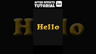 3D text animation After Effects tutorial [upl. by Bushweller458]