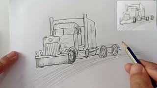 Comment dessiner un CAMION [upl. by Zeculon]