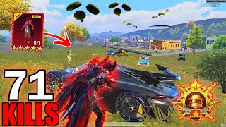 71 KILLS 🔥 FASTEST RUSH GAMEPLAY With Blood Raven XSUIT😍 ACE MASTER RANK SAMSUNGA7A8J4J5J6J7 [upl. by Graf]