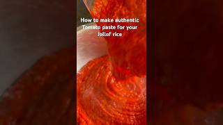 How to make authentic tomato paste for your jollof ricefoodtomatopaste jollofricenigerianjollof [upl. by Anwat570]