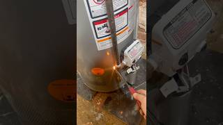 TEST FOR GAS LEAKS😳😳😝😎plumbinghacks waterheater diy [upl. by Ydnam165]