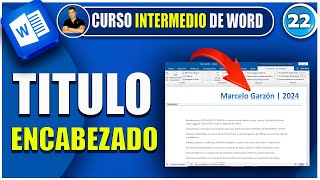 🔵 Como poner TITULOS ENCABEZADOS EN MICROSOFT WORD 2024 [upl. by Northey]