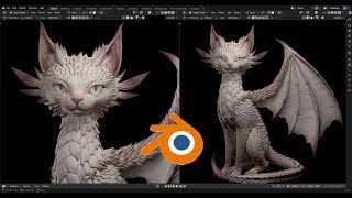 Blender 43 Sculpting  Fantasy Creature [upl. by Ev830]