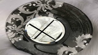 DIY DOLLAR TREE MIRRORED PLATE  MOD PODGE  CHEAP GIFT IDEA [upl. by Hallerson]