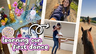 Learning Our First Dance Wedding Choreography amp Valentines Day [upl. by Ahcire268]