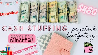 480 CASH ENVELOPE STUFFING  Paycheck Budget  SINKING FUNDS  SAVINGS CHALLENGE  Cash Stuffing 2 [upl. by Irollam]