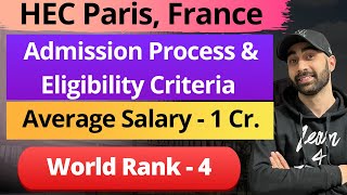 HEC Paris  MBAMIM All About MBA Fees Eligibility Average Salary Batch Profile [upl. by Ardnatal]