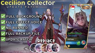 Script Skin Cecilion Collector No Password  Full Effect amp Voice  Update Patch Terbaru 2024  MLBB [upl. by Einahpehs17]