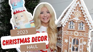 2023 CHRISTMAS DECOR HAUL  HOMEGOODS HOBBY LOBBY KIRKLANDS WALMART [upl. by Elisabet149]