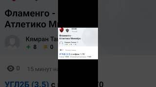 Прогноз на матч Фламенго Атлетико Минейро Бразилия Габриэль Милито Халк [upl. by Sewole]